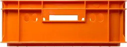 Ящик пластиковый перфорированный, 600x400x150 мм, 28 л, оранжевый [418]