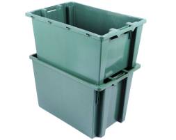 Пластиковый ящик 600х400х400 конусный сплошной