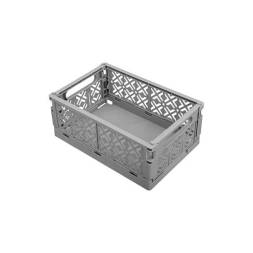 Ящик пластиковый складной ECONOVA Stocky S, 165х124х73 мм, 1.2 л, серый [434297511]