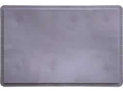 Ящик пластиковый сплошной с гладким дном и закрытыми ручками, 600x400x220 мм, серый [922.02.02.02]