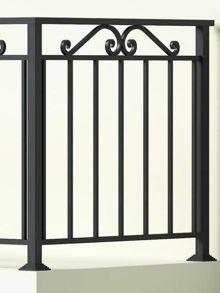 Металлическое балконное ограждение БО-2, 1 пог. м.