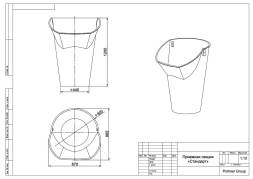 Приемная секция мусоросброса «Стандарт»