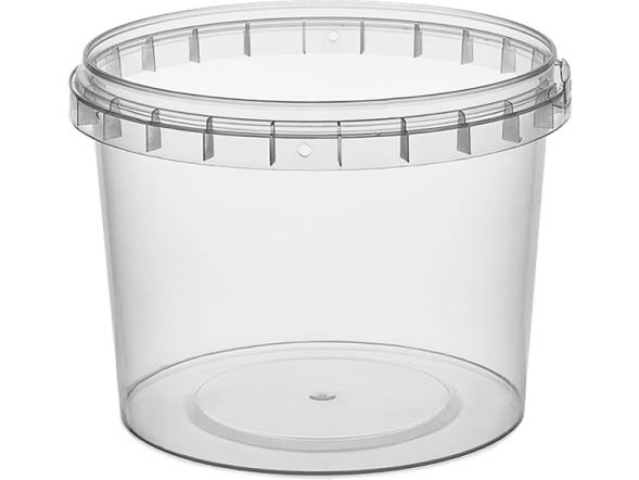 Контейнер пластиковый круглый, 800мл, 122 мм