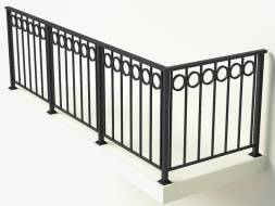 Металлическое балконное ограждение БО-5, 1 пог. м.