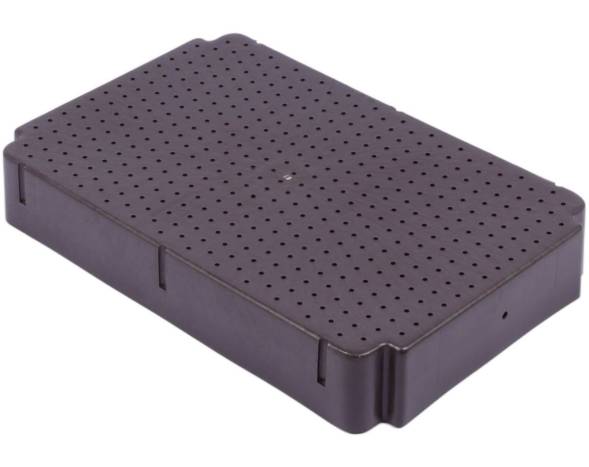 Ящик (лоток) пластиковый для гидропонной выгонки тюльпанов, 560х365х90 мм, черный [560365090-00]