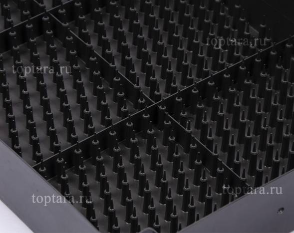 Ящик (лоток) пластиковый для гидропонной выгонки тюльпанов, 560х365х90 мм, черный [560365090-00]