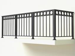 Металлическое балконное ограждение БО-10, 1 пог. м.