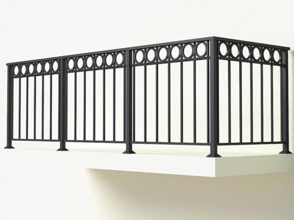 Металлическое балконное ограждение БО-10, 1 пог. м.