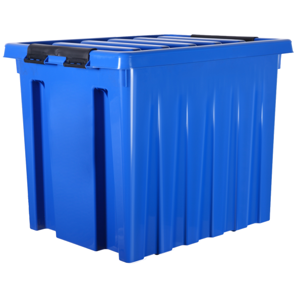 Контейнер с крышкой и клипсами Rox Box Original, 50 л, 500x390x400 мм, синий [050-00.06]