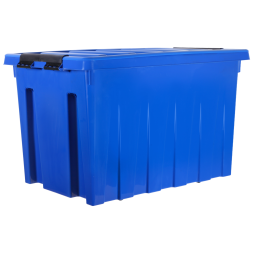 Контейнер с крышкой и клипсами Rox Box Original, 70 л, 580x390x360 мм, синий [070-00.06]