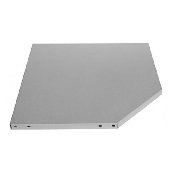 Полка угловая СТФ 500х500 для полок глубиной 300 мм, серебристый, RAL 7035 [КГ029109]