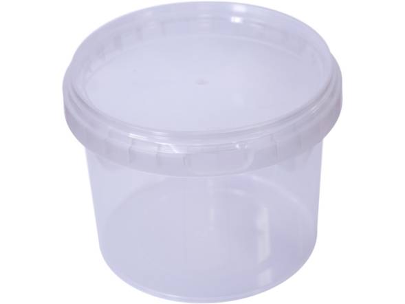 Контейнер 570мл. круглый, d-131мм, с прозрачной крышкой