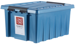 Контейнер с крышкой и клипсами Rox Box Original, 36 л, 390x250x500 мм, синий [036-00.06]