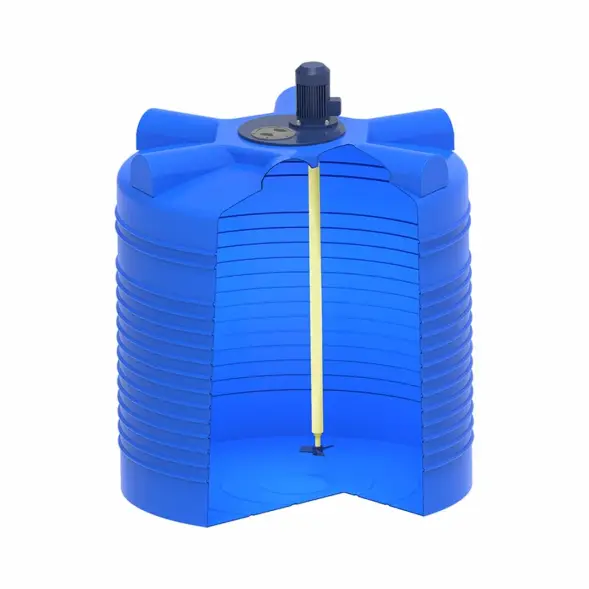 Емкость ЭВЛ 1000 синий с пропеллерной мешалкой