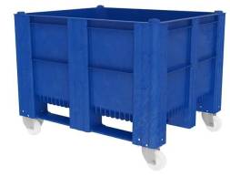 Большой пластиковый контейнер Type 1000-ACE, 1200x1000x905, сплошной на колёсах