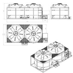 Комплект слива боковой для мотопомпы G3 на две емкости TR