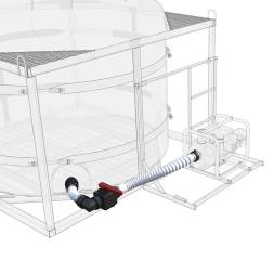 Комплект слива для мотопомпы G3 на одну емкость TR