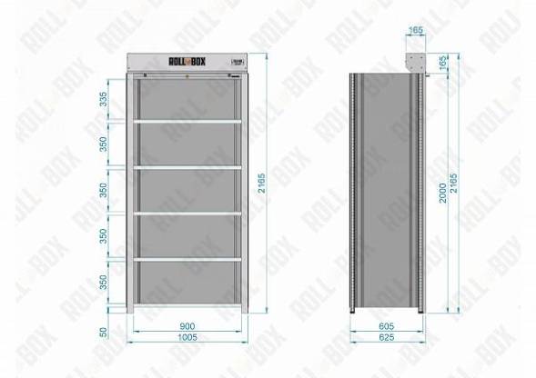 Шкаф роллетный ROLL-BOX SIMPLE 10.06.6.V2