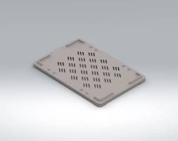 Пластиковая перфорированная крышка к прямому ящику 600х400