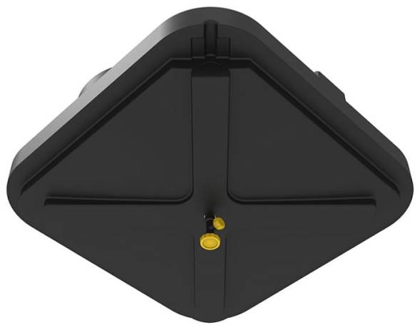 Бак пластиковый для летнего душа с лейкой, 150 л, черный [БД150/17]