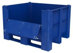 Большой пластиковый контейнер Type 1000-ACE, сплошной с закрытой верхней дверцей