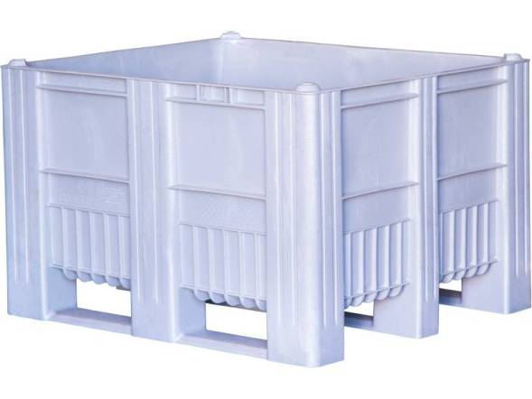 Крупногабаритный сплошной пластиковый контейнер на полозьях C-Box, 1200x1000x740 мм, серый [C-Box 1210 S (740)]