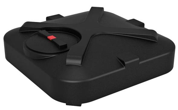 Бак пластиковый для летнего душа с лейкой, 200 л, черный [БД200/17]