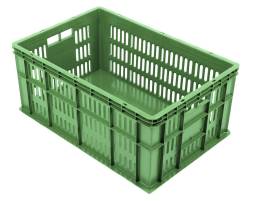 Пластиковый ящик под овощи 600х400х260 с перфорацией стенок