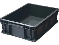 Ящик пластиковый сплошной, 400×300×120 мм, 10.6 л, синий [701.03.02]