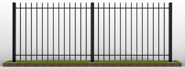 Забор металлический сварной секционный СЗ-3, 1 м²