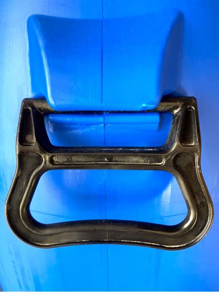 Бочка пластиковая с крышкой, металлическим обручем и ручками, 65 л, синий [БП 65р]