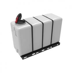 Емкость KR 4000л белая с откидной крышкой в обрешетке (полный слив)