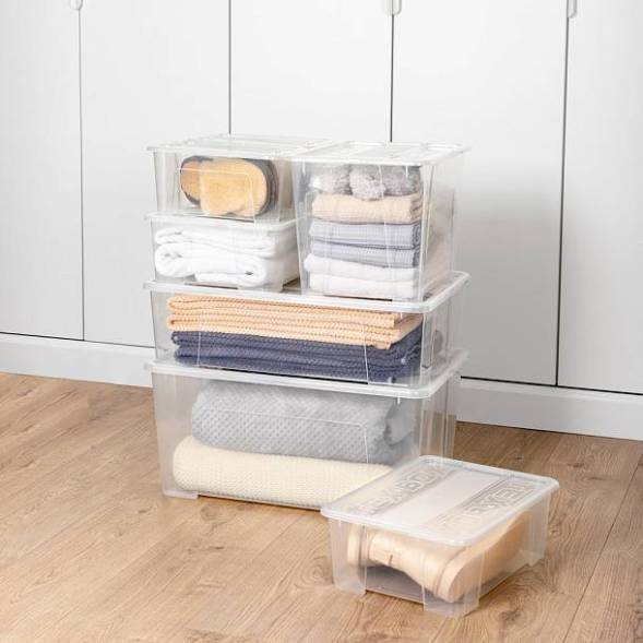 Ящик универсальный TEX-BOX 61л, бесцветный