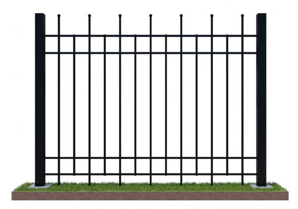 Забор металлический сварной секционный СЗ-8, 1 м²
